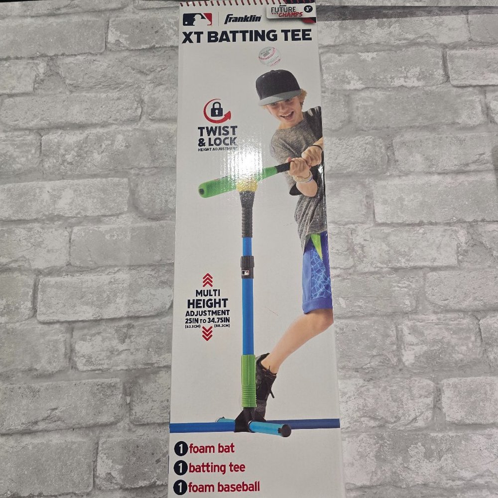 Franklin Sports Youth Batting Tee Adjustable Height 23"- 33" Inches